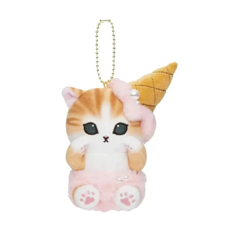 Mofusand Ice Cream Cone Pink Plush - Mofusand Plush