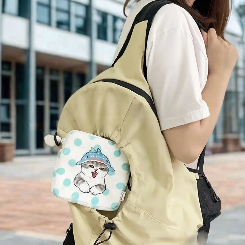 Mofusand Ocean Small Purse - Whale- Mofusand Plush