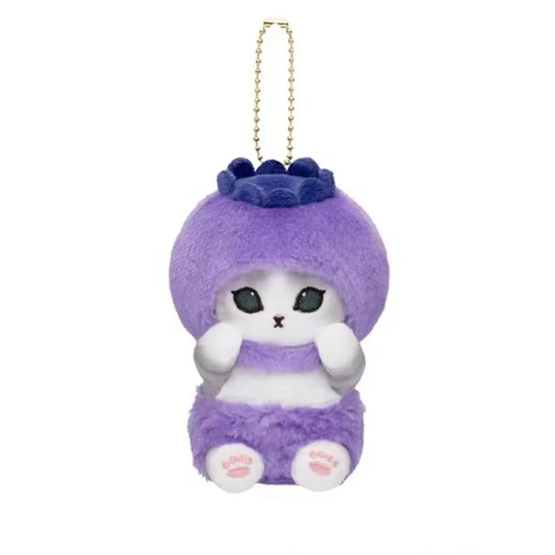 Mofusand Freshly Picked Mascot Keychains (Fruits) - Mofusand Plush - Blueberries