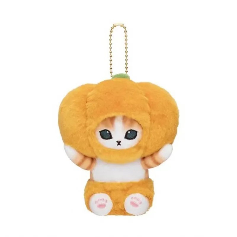 Mofusand Freshly Picked Keychain - Mofusand Plush - Pumpkin