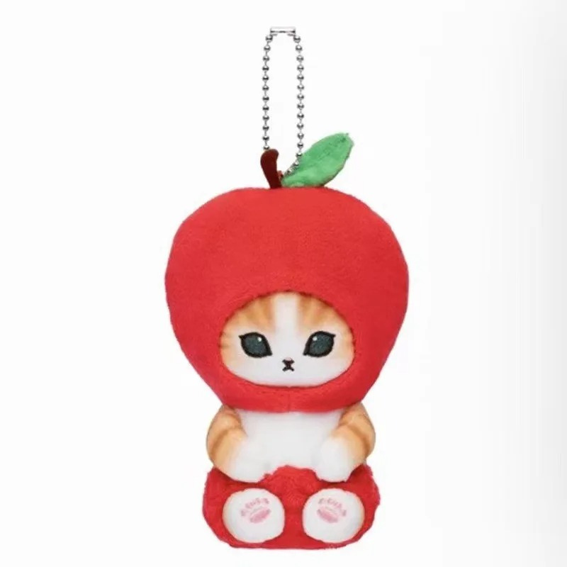 Mofusand Freshly Picked Mascot Keychains (Fruits) - Mofusand Plush - Apple