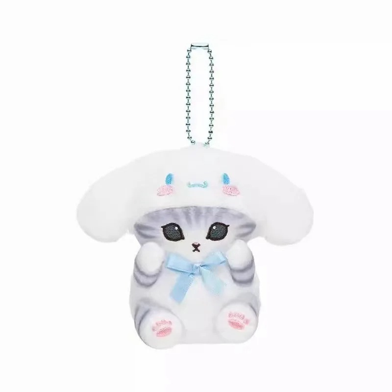 mofusand × Sanrio Characters Mini Mascot Keychain (Cinnamoroll) - Mofusand Plush