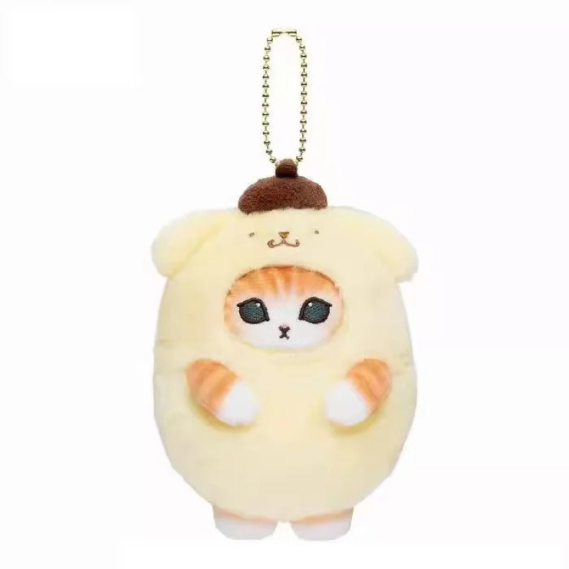 mofusand × Sanrio Characters Mini Mascot Keychain (Pompompurin) - Mofusand Plush