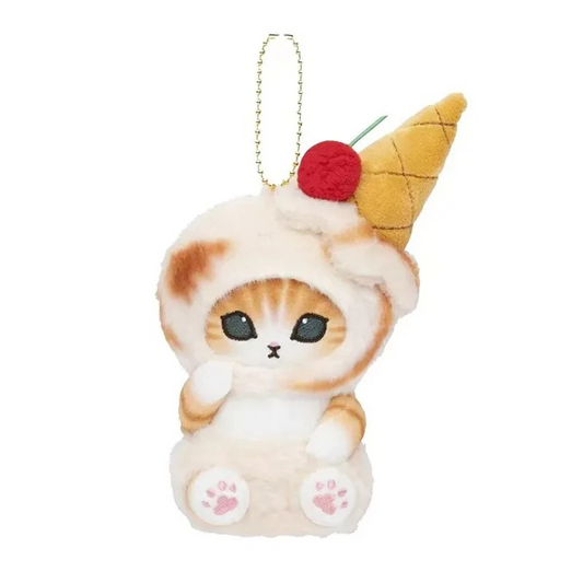 Mofusand Ice Cream Cone Beige Plush - Mofusand Plush 