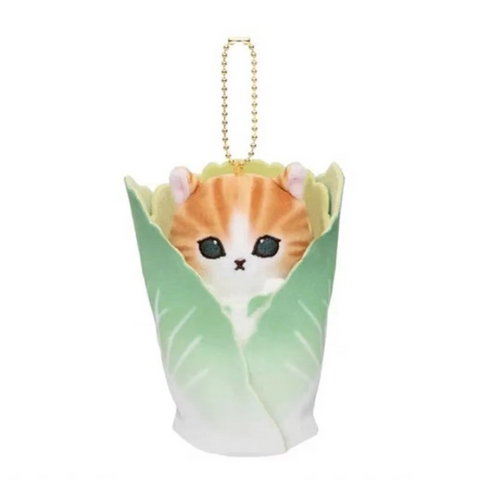 Mofusand Freshly Picked Keychain - Mofusand Plush - Cabbage
