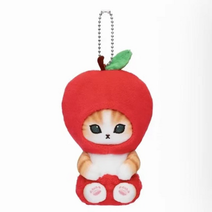 Mofusand Freshly Picked Mascot Keychains (Fruits) - Mofusand Plush - Apple