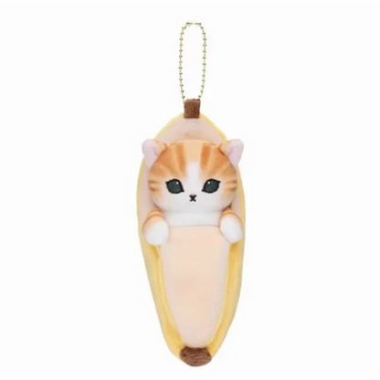 Mofusand Freshly Picked Mascot Keychains (Fruits) - Mofusand Plush - Banana