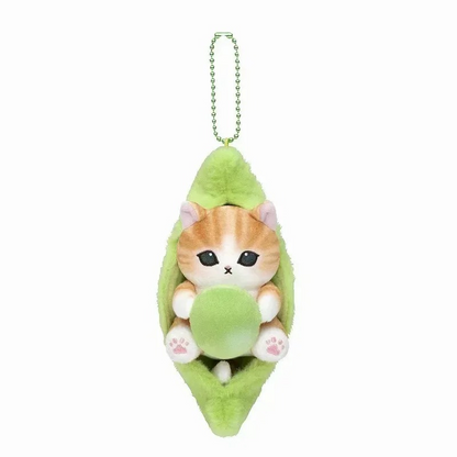 Mofusand Beer & Edamame Keychain - Edamame - Mofusand Plus