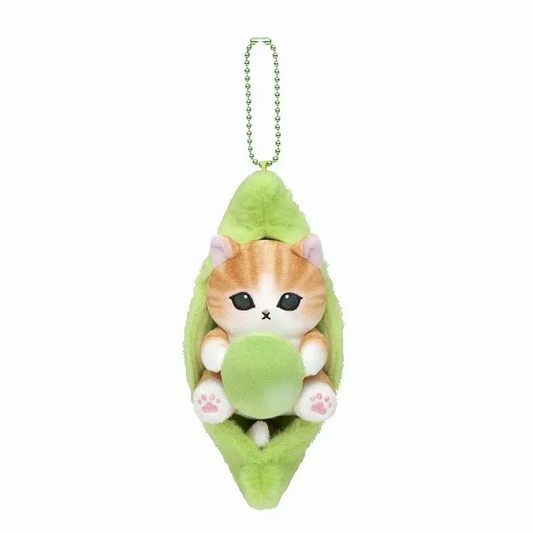 Mofusand Beer & Edamame Keychain - Edamame - Mofusand Plus