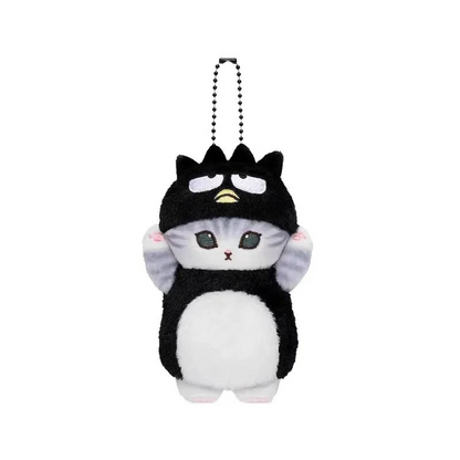 mofusand × Sanrio Characters Mini Mascot Keychain (Bad Badtz-Maru) - Mofusand Plush