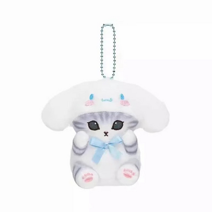 mofusand × Sanrio Characters Mini Mascot Keychain (Cinnamoroll) - Mofusand Plush