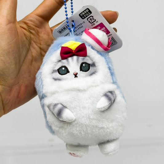 mofusand × Sanrio Characters Mini Mascot Keychain (Tuxedosam)- Mofusand Plush